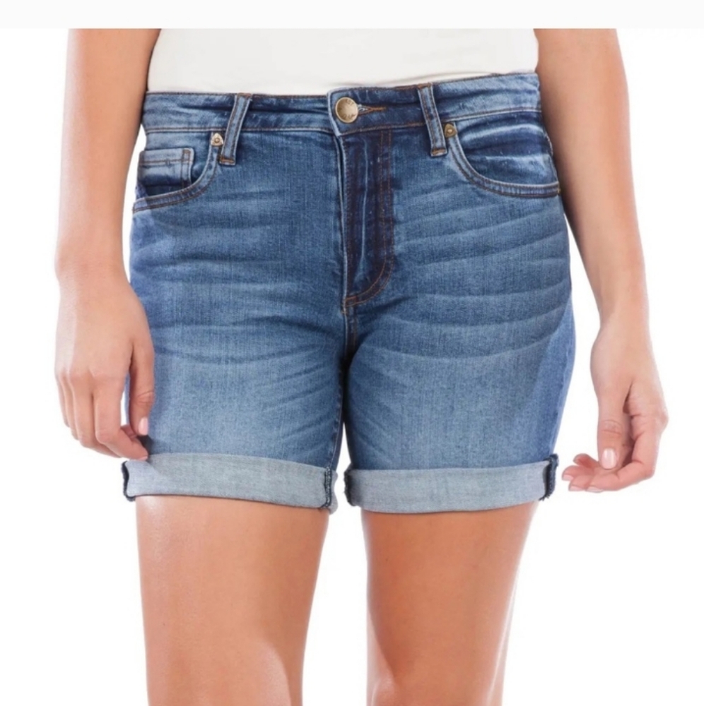 Kut From Kloth NWTGS Denim rolled Shorts Size 4